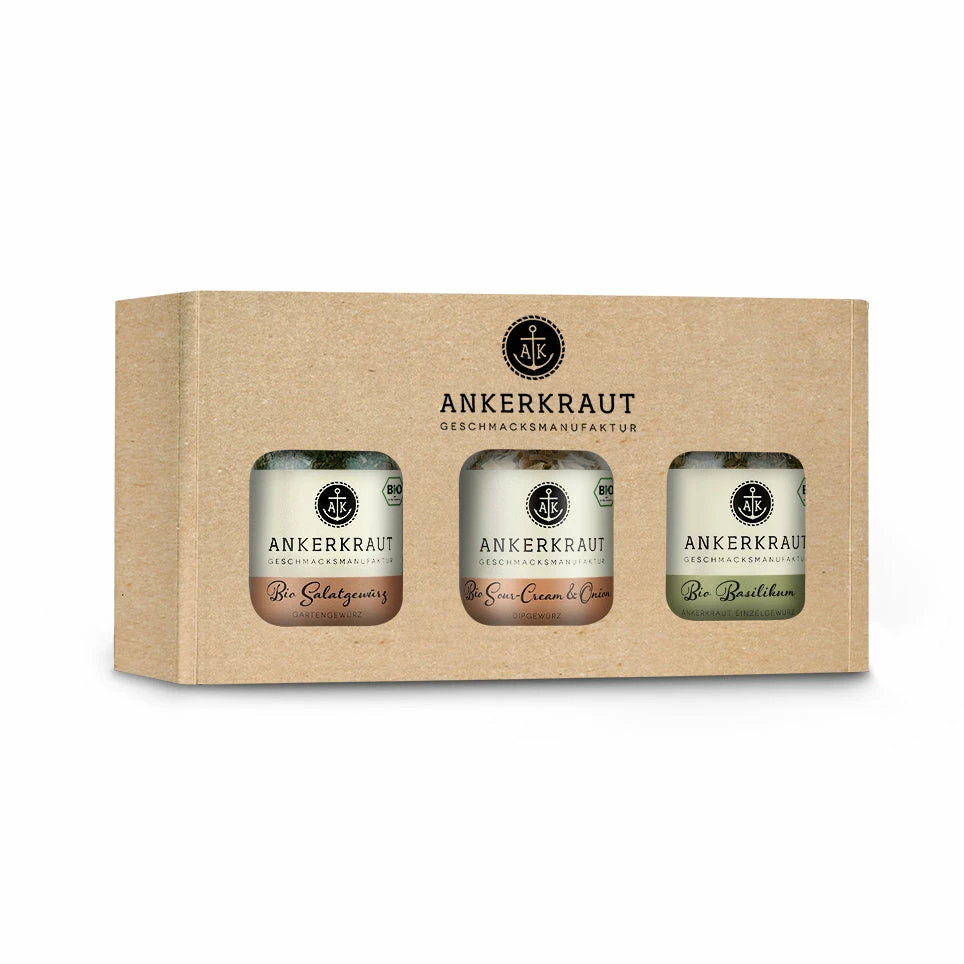 Grüne BIO Gewürz-Box